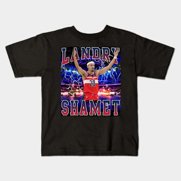 Landry Shamet Kids T-Shirt by Gojes Art